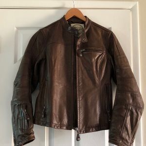 Roland Sands Maven Brown Leather Jacket